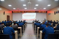 公司黨委書記、董事長盛守祥為黨員干部講黨課